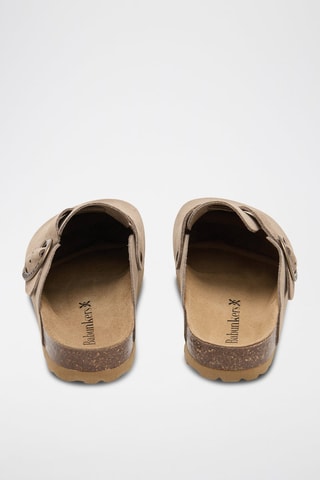 Sabot in pelle scamosciata - Marrone chiaro