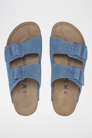 Ciabatte in pelle scamosciata - Blu