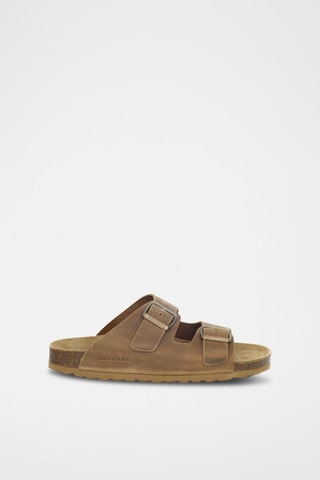 Ciabatte in pelle scamosciata - 
Marrone