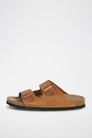 Ciabatte in pelle - Marrone