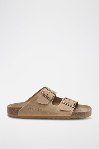 Ciabatte in pelle - Beige