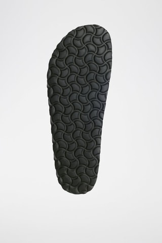 Ciabatte in pelle scamosciata - 
Nero