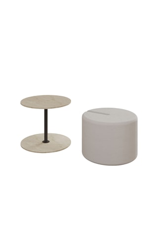 Table d'appoint et pouf