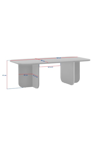 Table basse - 120 x 41 x 60 cm