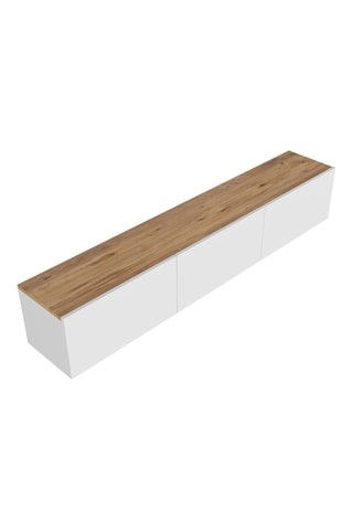 Meuble TV 3 abattants - 150 x 30 x 32 cm