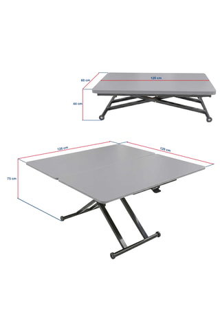 Table basse modulable - 168 x 76 x 90 cm