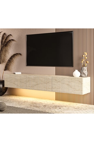 Meuble TV 3 abattants - 180 x 28,6 x 31,4 cm