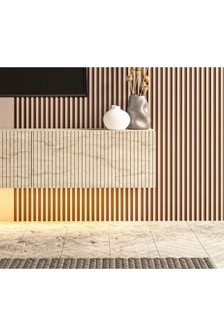 Meuble TV 3 abattants - 180 x 28,6 x 31,4 cm