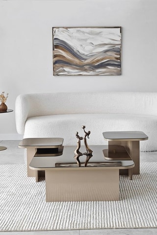 3 tables basses Jazz - 80 x 30 x 80 cm