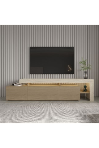 Meuble TV 3 portes - 192 x 53 x 37 cm