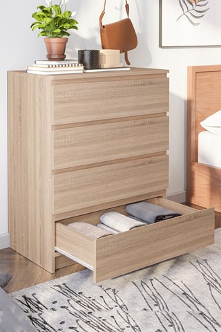 Commode 4 tiroirs - 80 x 100 x 48 cm