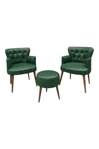 2 fauteuils et 1 pouf