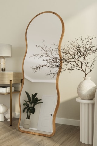Miroir - 160 x 50 x 2,2 cm - Marron