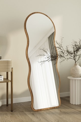 Miroir - 160 x 50 x 2,2 cm - Marron