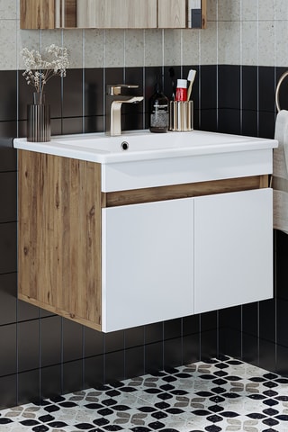 Meuble de salle de bain 2 portes - 48 x 65 x 44 cm