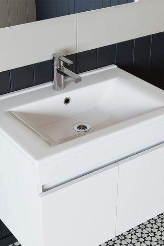 Meuble de salle de bain 2 portes - 65 x 45,5 x 45 cm