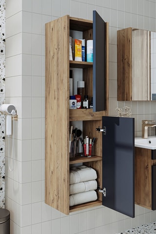 Meuble de salle de bain 2 portes - 130 x 35 x 30 cm