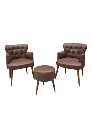 2 fauteuils et 1 pouf