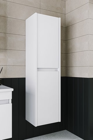 Meuble de salle de bain 2 portes - 35 x 130 x 30 cm