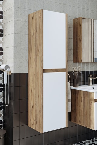 Meuble de salle de bain  2 portes - 35 x 130 x 30 cm