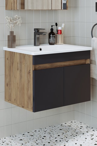 Meuble de salle de bain 2 portes - 65 x 48 x 44 cm