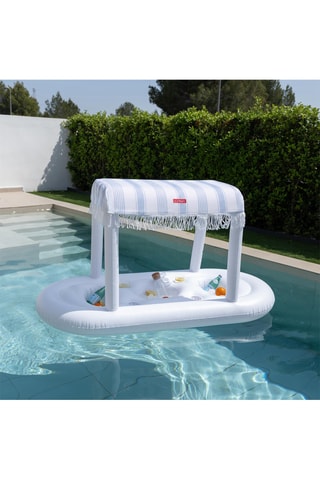 Bar de piscina insuflável com toldo - 174 x 85 x 95 cm