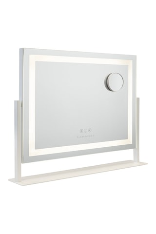 Espelho de maquilhagem LED com pés - 64 x 54,5 x 12 cm