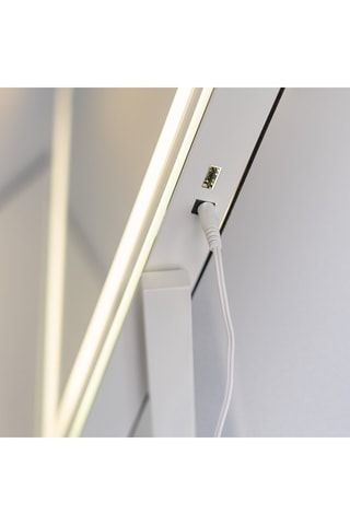 Espelho de maquilhagem LED com pés - 64 x 54,5 x 12 cm