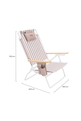 Cadeirão de praia dobrável - 68,5 x 99,5 x 65,5 cm