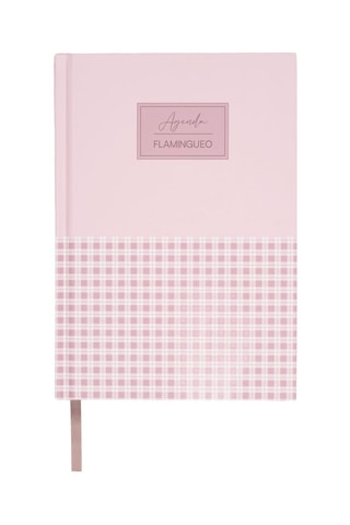 Agenda de planeamento semanal - 128 páginas - Rosa - 21,5 x 15 x 2 cm