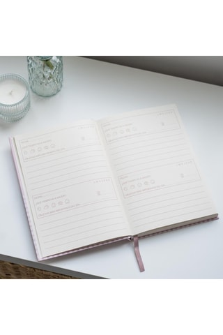 Agenda de planeamento semanal - 128 páginas - Rosa - 21,5 x 15 x 2 cm