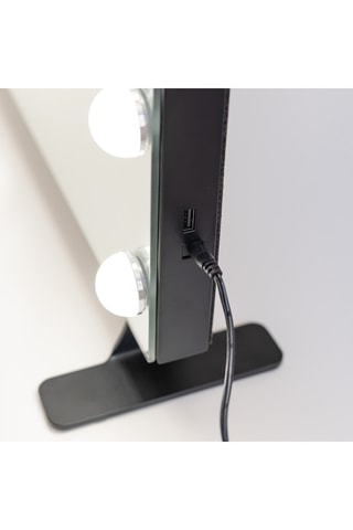 Espelho LED - 62 x 52 x 12 cm - Prateado