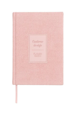 Diário de viagem - 48 páginas - Rosa - 30 x 10,5 x 25 cm