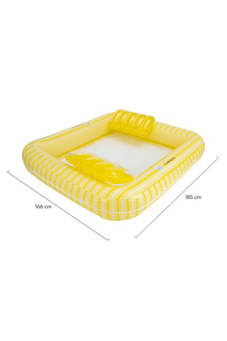 Colchão de piscina insuflável 2 lugares - 185 x 166 x 38 cm
