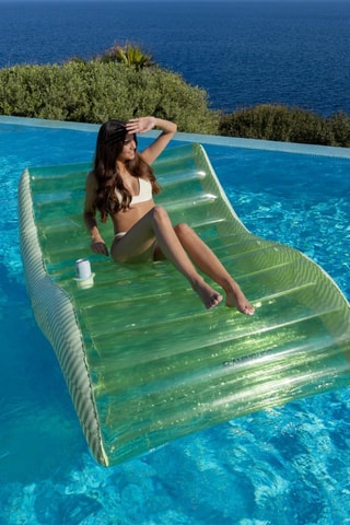 Flutuador de piscina 2 lugares - 180 x 114 x 70 cm - Até 125 kg
