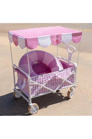 Carrinho dobrável - 82,5 x 50 x 91 cm - Rosa