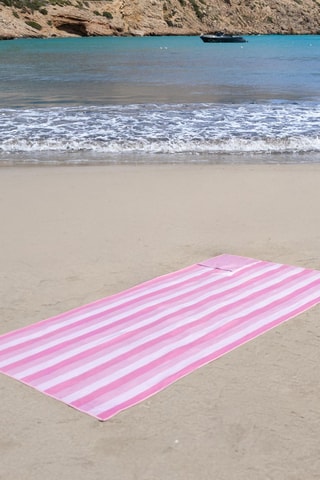 Toalha de praia - 90 x 1 x 180 cm - Rosa