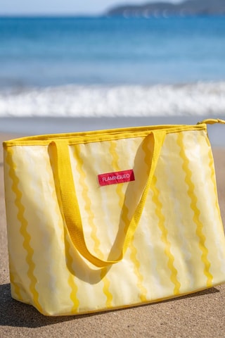 Mala shopper de praia isotérmica - Amarelo - Amarelo