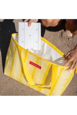 Mala shopper de praia isotérmica - Amarelo - Amarelo