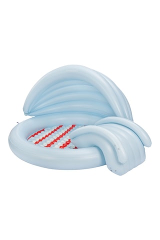 Piscina insuflável com escorrega - 195 x 195 x 115 cm - A partir dos 3 anos