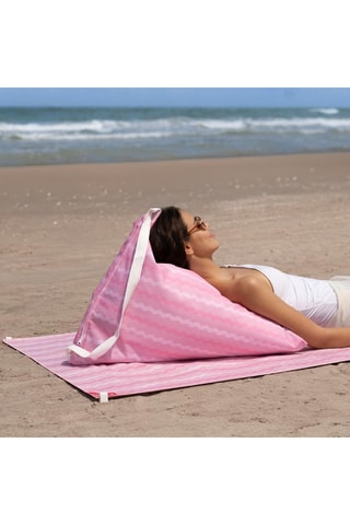 Pufe de praia - Rosa - Em tecido poliéster
