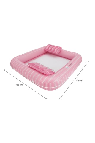 Colchão de piscina insuflável 2 lugares - 185 x 166 x 38 cm