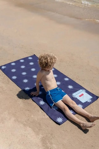 Toalha de praia - Azul - 75 x 150 cm - Azul