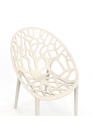 4 chaises de jardin Mira - 56 x 82 x 59 cm