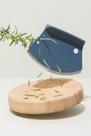 Coupe herbes - Acier inoxydable et bambou