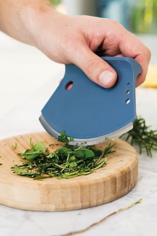 Coupe herbes - Acier inoxydable et bambou