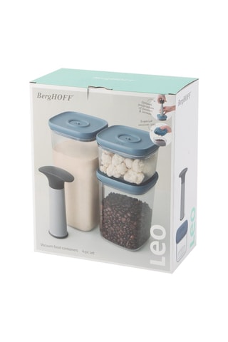 3 boîtes de conservation sous-vide et 1 pompe à vide