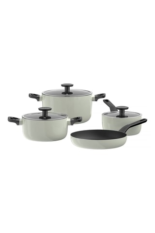 Batterie de cuisine revêtement céramique Glints Sage - 7 pièces