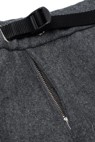 Pantalón regular fit de lana virgen - Gris oscuro