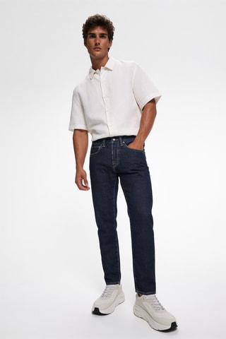 Vaquero slim fit ED-55 - Azul marino